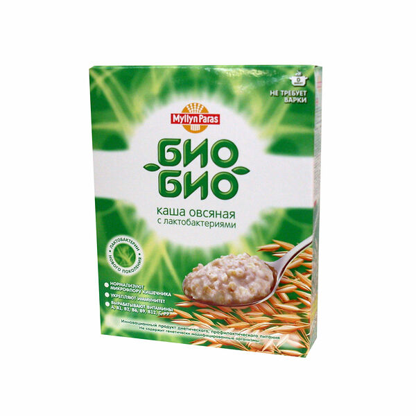 Каша овсяная с лактобактериями Био-био 5*40г ТМ Myllin Paras (Муллин Парас)