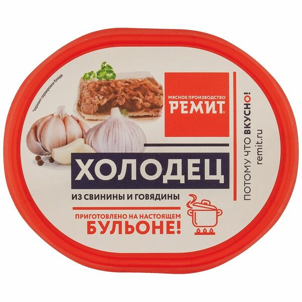 Холодец Ремит из свинины и говядины, 400г