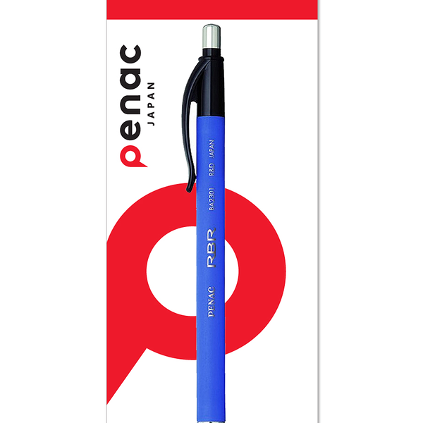 Ручка Penac RBR шариковая синяя автоматическая блистер, 0,7 мм