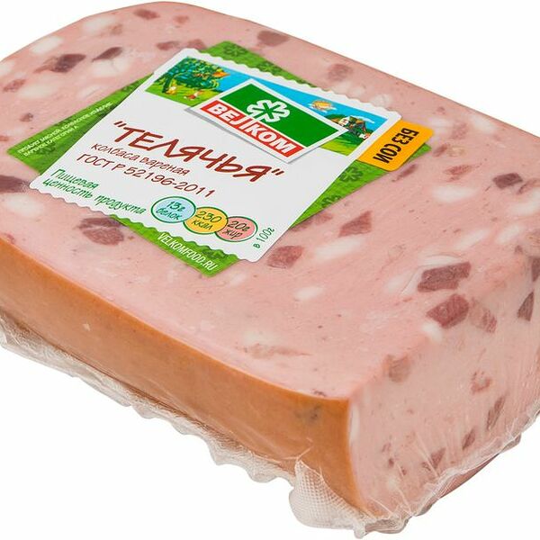 Колбаса Велком телячья варёная, 500 г