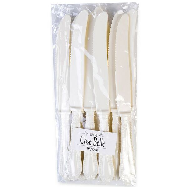 Нож Cose Belle Винтаж кремового цвета  10шт Китай