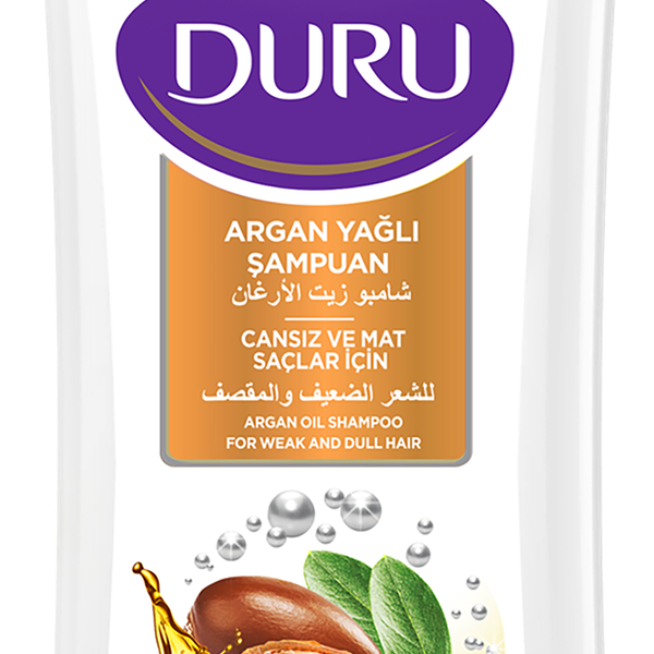Шампунь для тусклых и ослабленных волос DURU с маслом арганы, 600мл