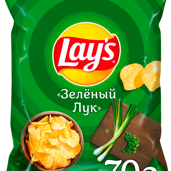 Чипсы Lays Молодой Зеленый лук