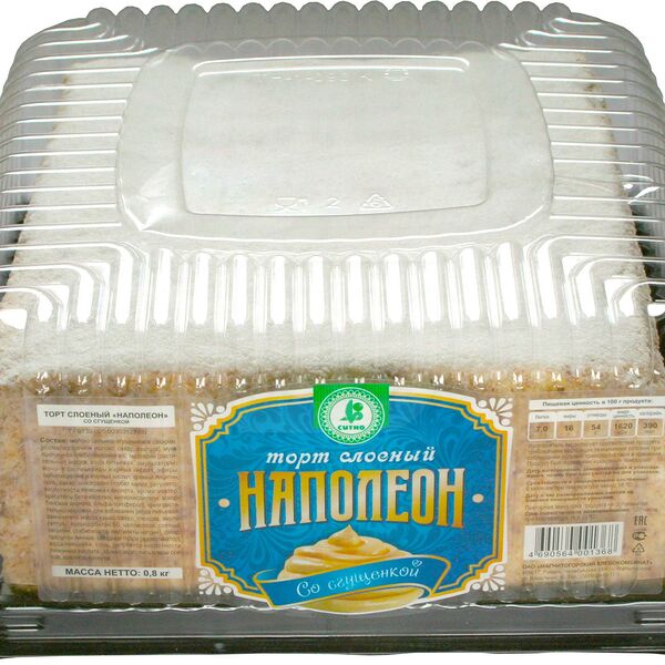 Торт Наполеон Магнитогорский ХК со сгущенкой 800г
