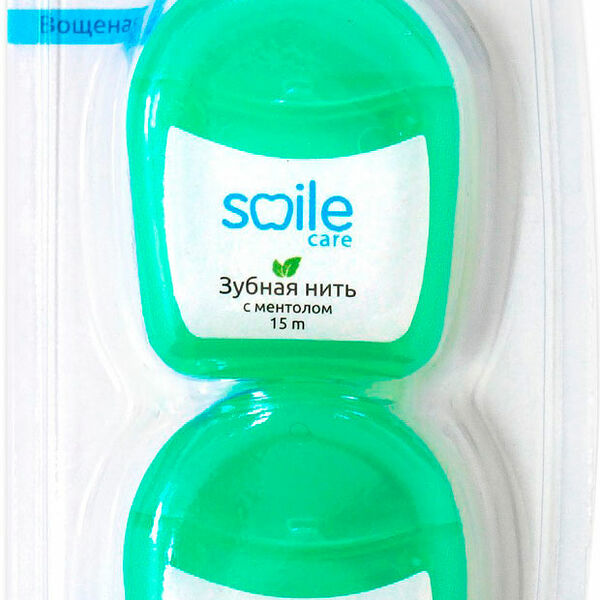 Нить для ухода за зубами Smile Care Е218-2 с ментолом