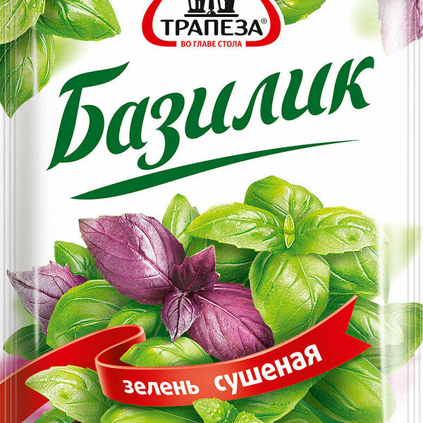 Зелень сушеная Базилик ТМ Трапеза 7 г