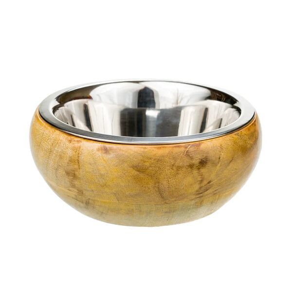 Миска металл дерево Small