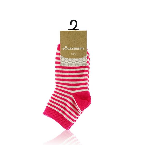 Детские носки Socksberry Kids KS-0017, Малиновые полосы, р.18