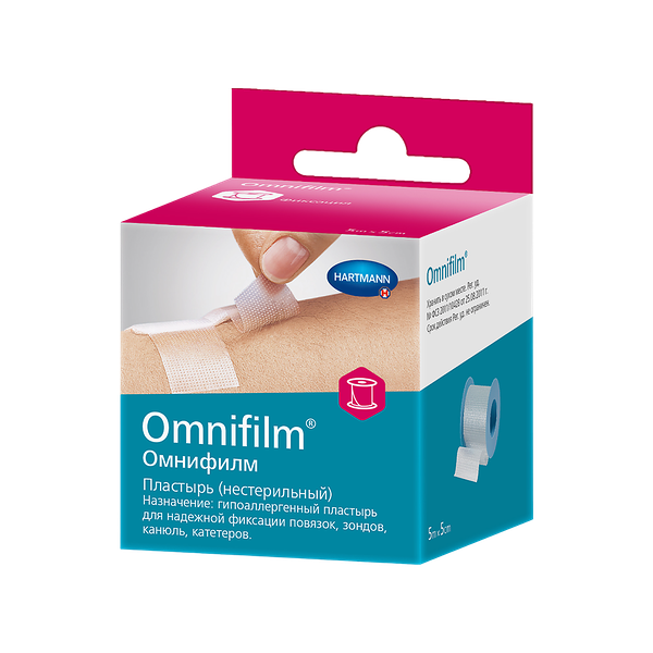 Пластырь Hartmann Omnifilm из прозрачной пленки 5 см х 5 м