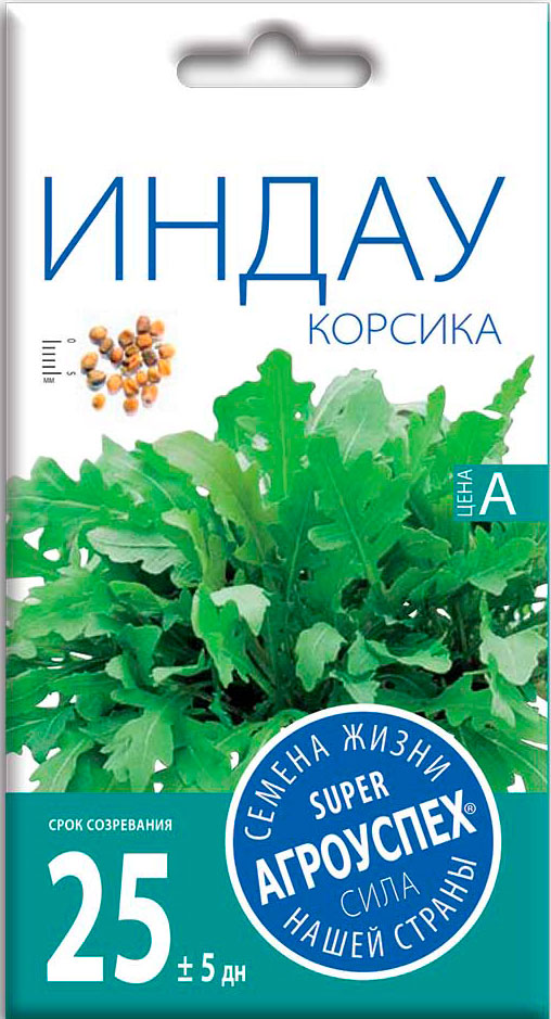 

Семена Агроуспех Салат Индау рукола Корсика 1 г