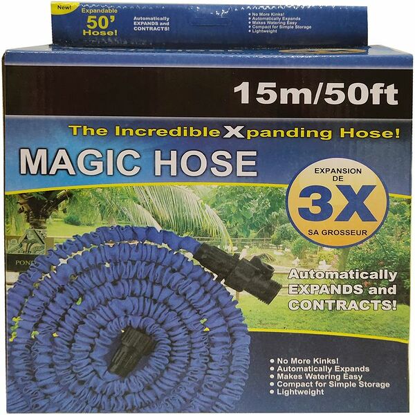 Шланг поливочный растягивающийся с пистолетом-наконечником в комплекте