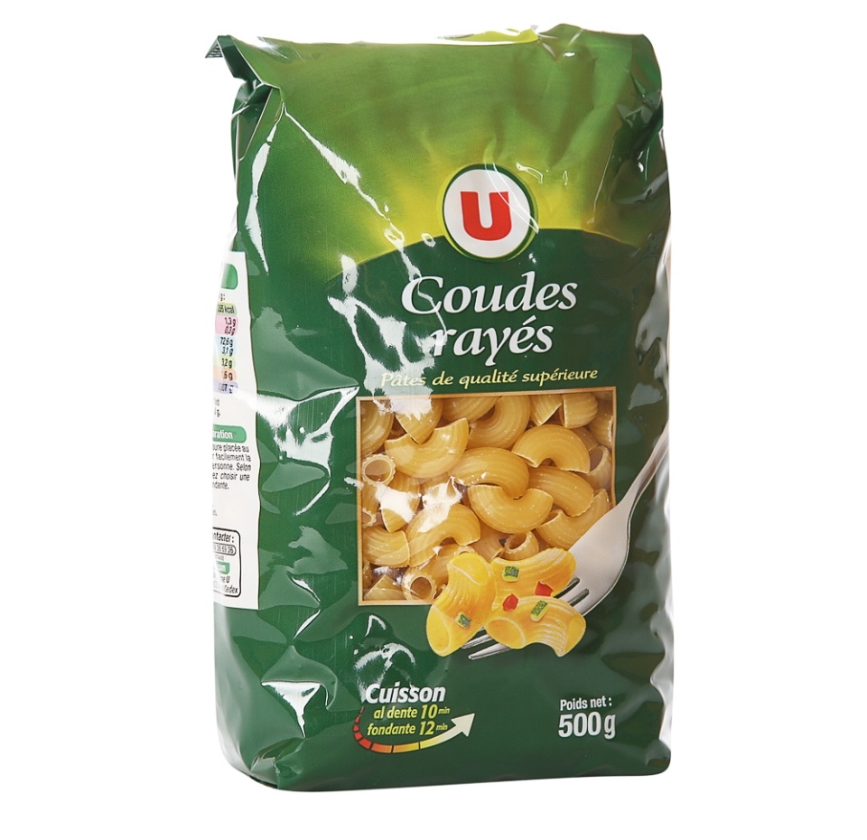 

Макаронные изделия «Рожки», Sistem U, 500 г, Франция