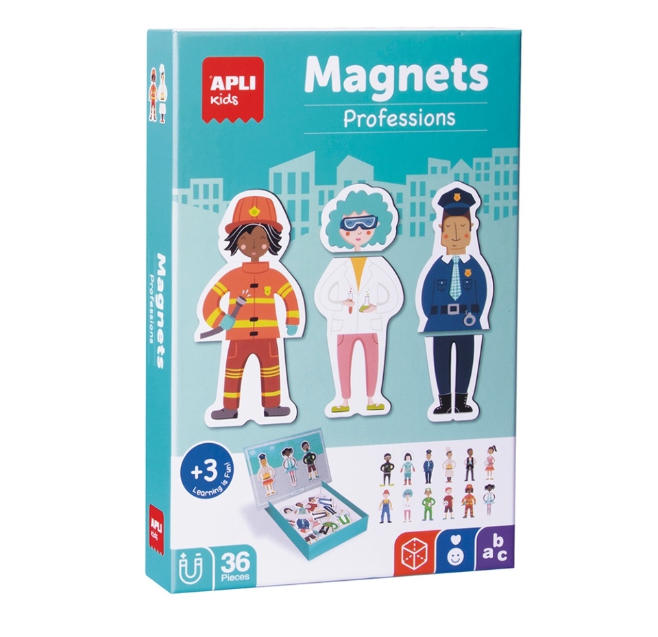 

Игра магнитная «Профессии», Apli Kids, 36 магнитов, 3+, Испания