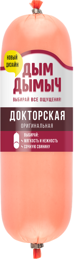 

Колбаса Дым Дымыч Докторская Оригинальная вареная из мяса птицы вес