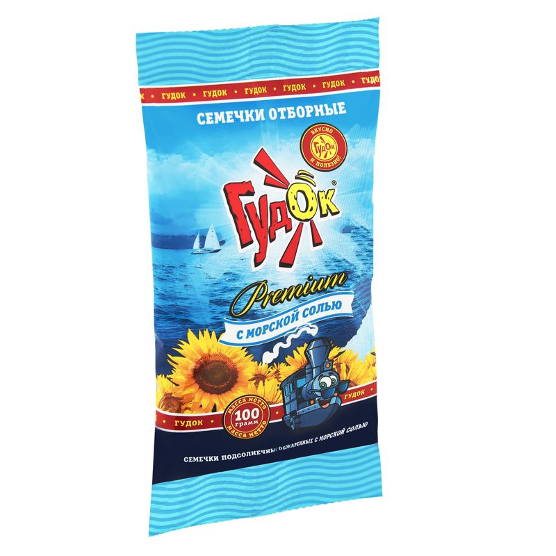 

Семечки подсолнечные Гудок Premium обжаренные с морской солью 100 г