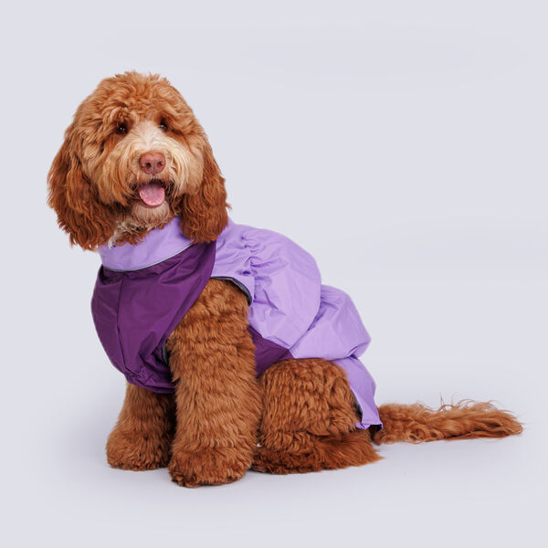 Жилетка с мембраной и подкладкой для собак, длина спины 60 см, орхидея (девочка)