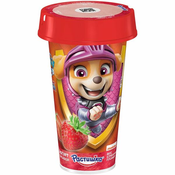 Йогурт Растишка Клубничный пломбир 2.8% 190г