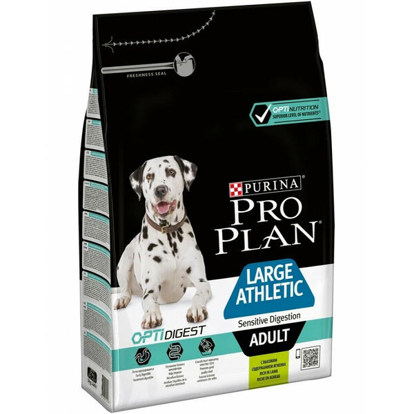 Purina Pro plan Сухой корм Pro Plan для взрослых собак крупных пород с атлетическим телосложением с чувствительным пищеварением, с высоким содержанием ягненка 3 кг