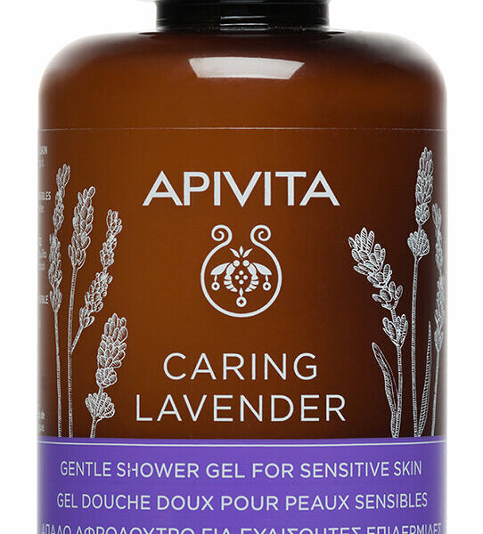 APIVITA Caring Lavender Гель для душа для чувствительной кожи Лавандовый уход, 250 мл