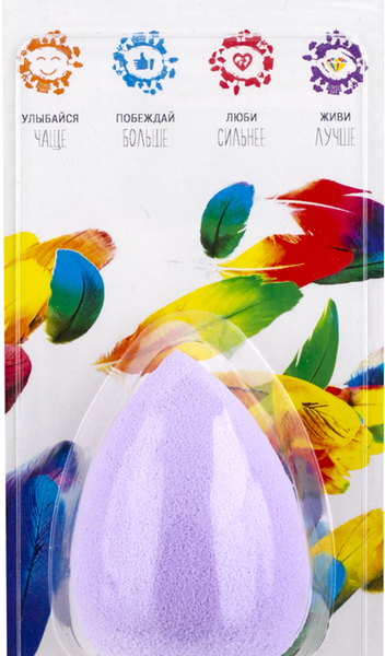 Спонж латексный CUTE-CUTE яйцо, в ассортименте