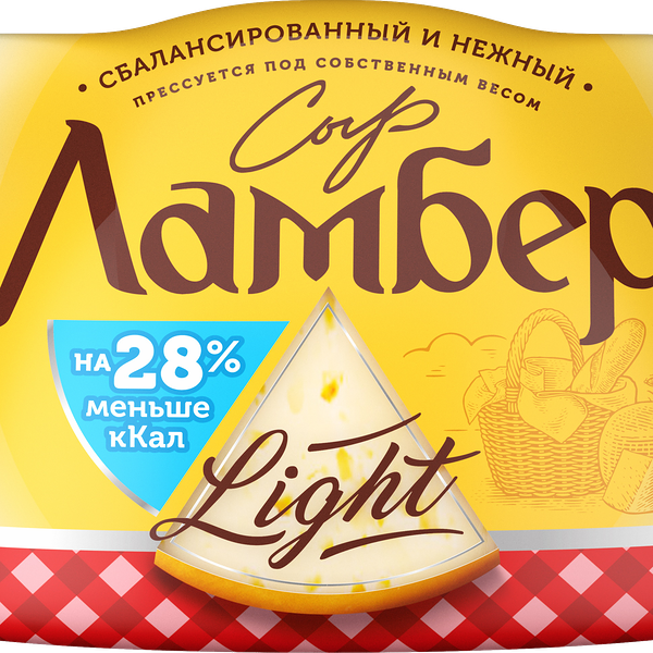 Сыр Ламбер легкий 30% 230 г