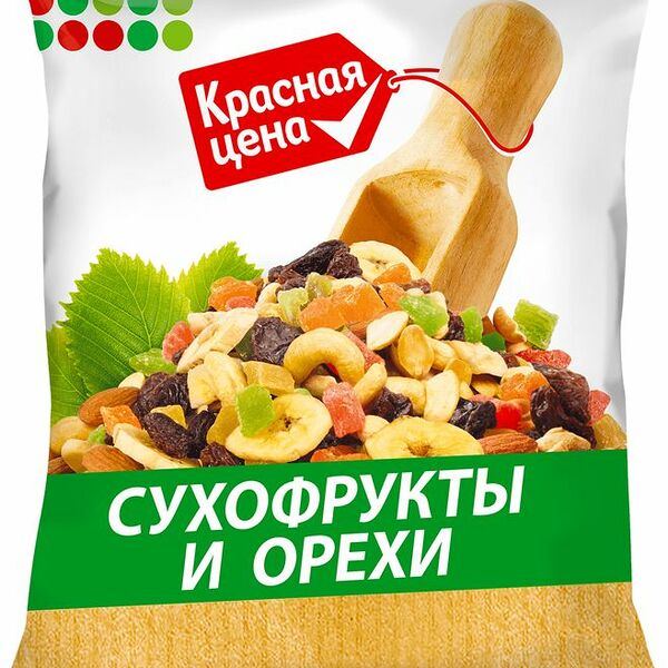 Сухофрукты и Орехи Красная Цена 100г