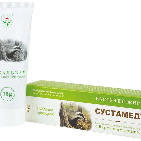 Сустамед бальзам для тела барсучий жир 75 г
