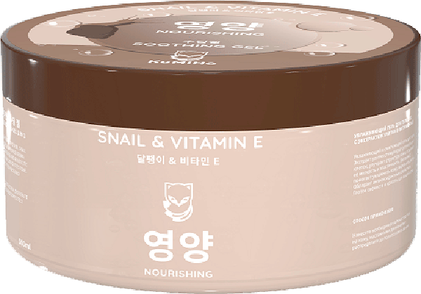 Гель для тела Kumiho 2в1 увлажняющий с экстрактом улитки и витамином Е 500 мл