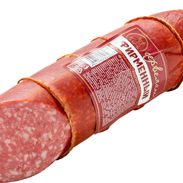 Сервелат Ностальгия Фирменный варено-копченый, вес