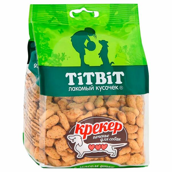 Лакомство для собак Titbit Крекреры с мясом утки 250 г