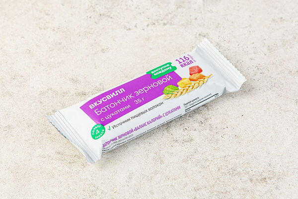 Батончик зерновой с цукатами