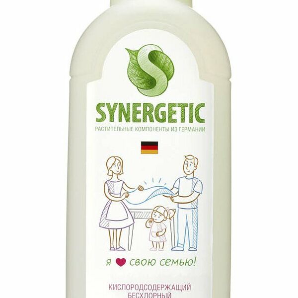 Отбеливатель для белья Synergetic кислородосодержащий бесхлорный