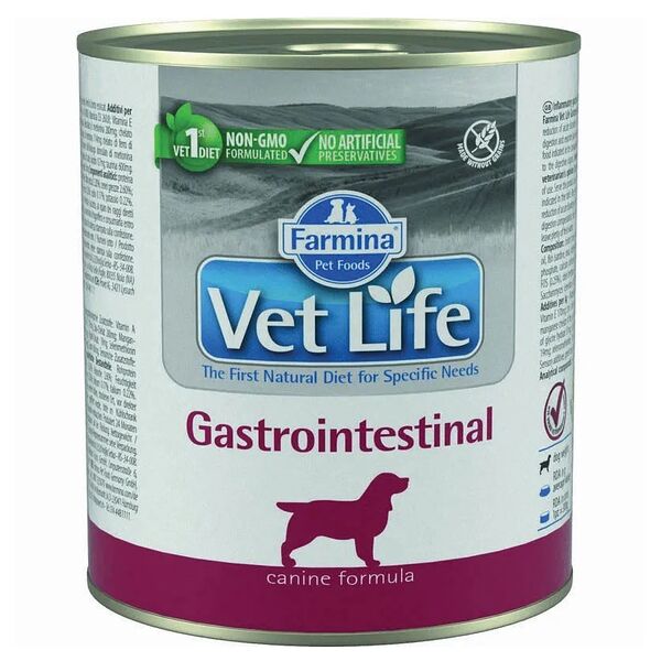 Консервы для собак Vet Life Dog Gastrointestinal при ЖКТ Курица