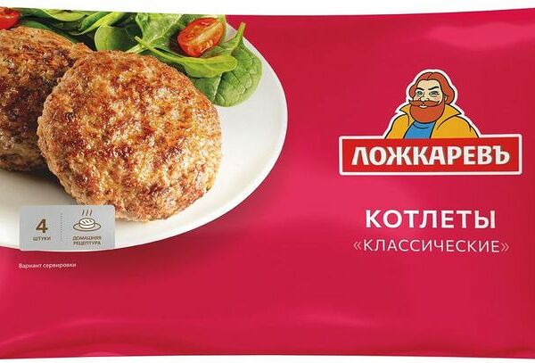 Котлеты Ложкаревъ Классические замороженные 400г