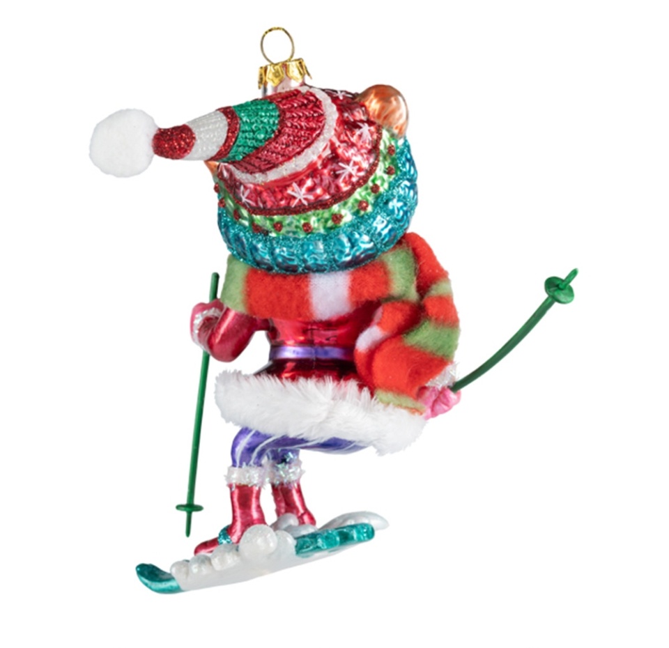 

Игрушка для елки Коллекция Традиции Holiday Classics, Тигрица Слалом-гигант стекло, 12х6х14 см, Китай