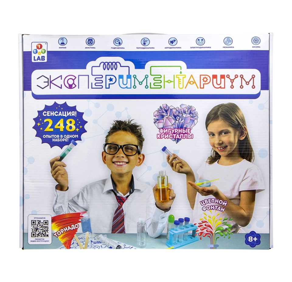 

набор 1TOY LAB «Экспериментариум» 248 опытов, 8+ Китай
