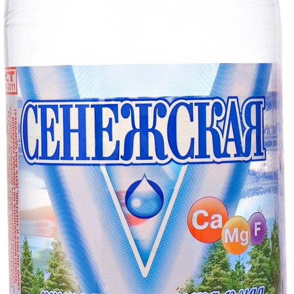 Вода Сенежская минеральная столовая газированная 1л