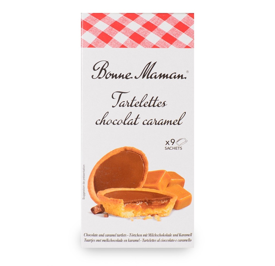 

Печенье Bonne Maman "Tartelettes" с шоколадно-карамельной начинкой 135г
