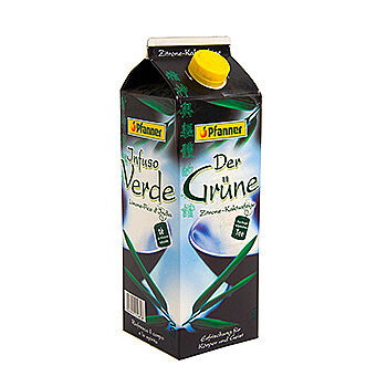 Холодный зеленый чай Pfanner Ice Tea лимон и опунция Hermann Pfanner Getranke GmbH 2л Tetra Pak Австрия