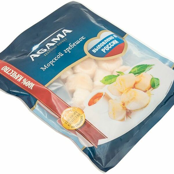 Морской гребешок Agama свежемороженый филе, 250г