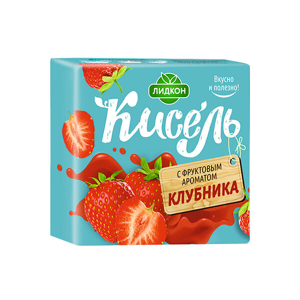 Кисель ЛИДКОН Клубника вес 220г