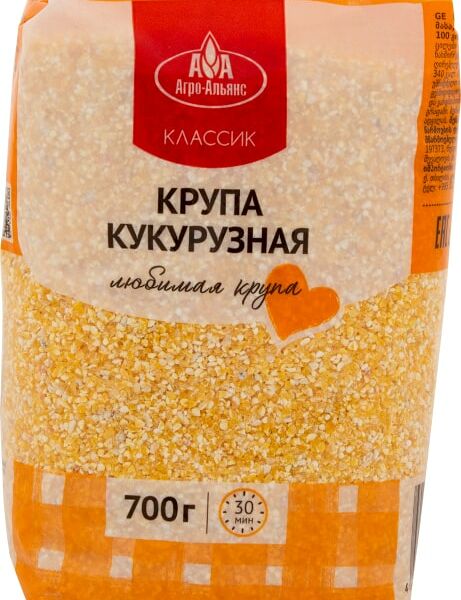 Крупа Агро-Альянс кукурузная 700г