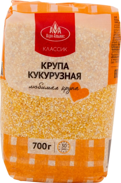 

Крупа кукурузная Агро-Альянс шлифованная