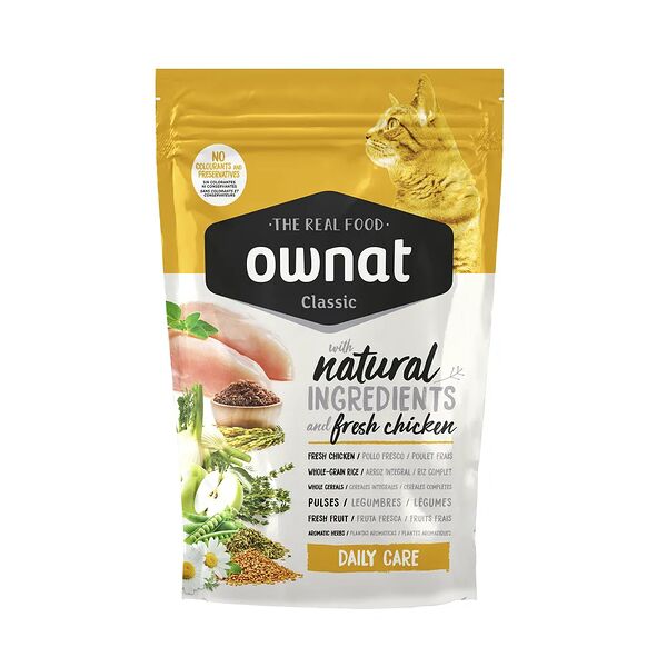 Classic Daily Care сухой корм Ownat для кошек с курицей, 400 гр.