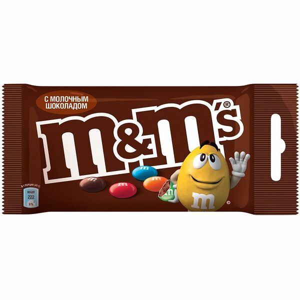 Драже M&Ms с молочным шоколадом