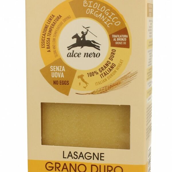 Макаронные изделия Листы для лазаньи Alce nero №890
