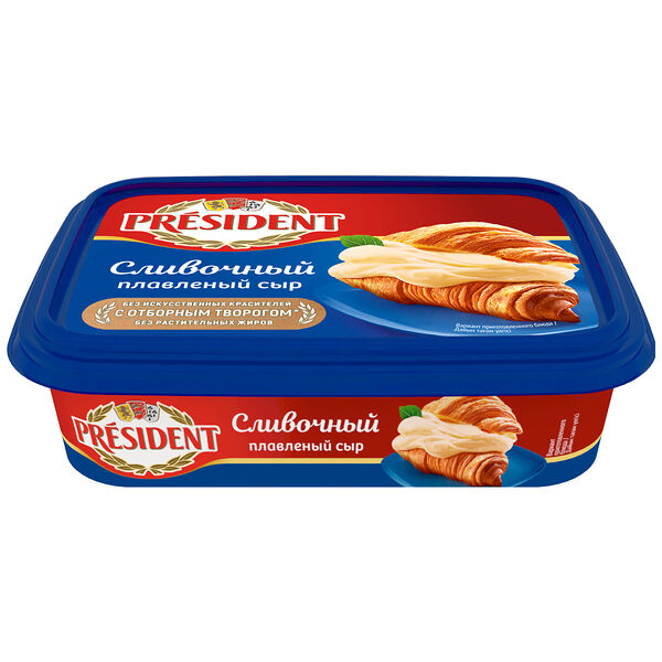 Сыр плавленый President сливочный 45% 200г
