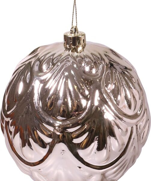 Елочный шар Magic Time светло-серый 12см