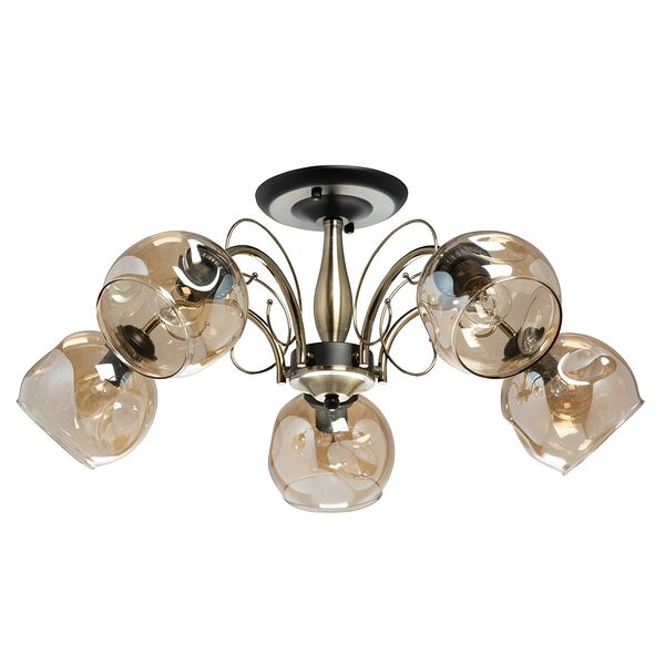 Люстра Альфа, 60Вт, Е27, стекло, металл