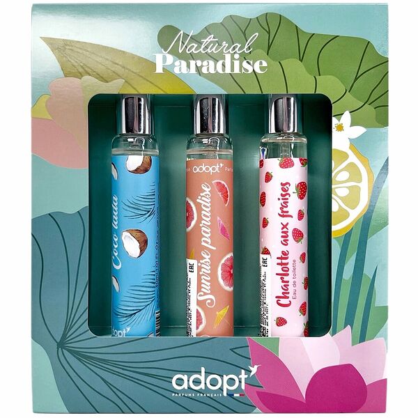 ADOPT Набор парфюмерных вод жен. (Coco Lada 30 мл + Charlotte Aux Fraises 30 мл + Sunrise Paradise 30 мл)